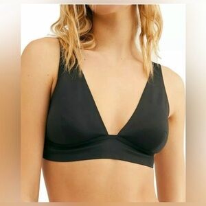 Free People Intimately Erin Scuba Bralette in Black Size Small